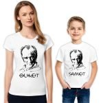 Anne Oğul Tişört Kombini Atatürk Baskılı Çift T-shirt Kombini