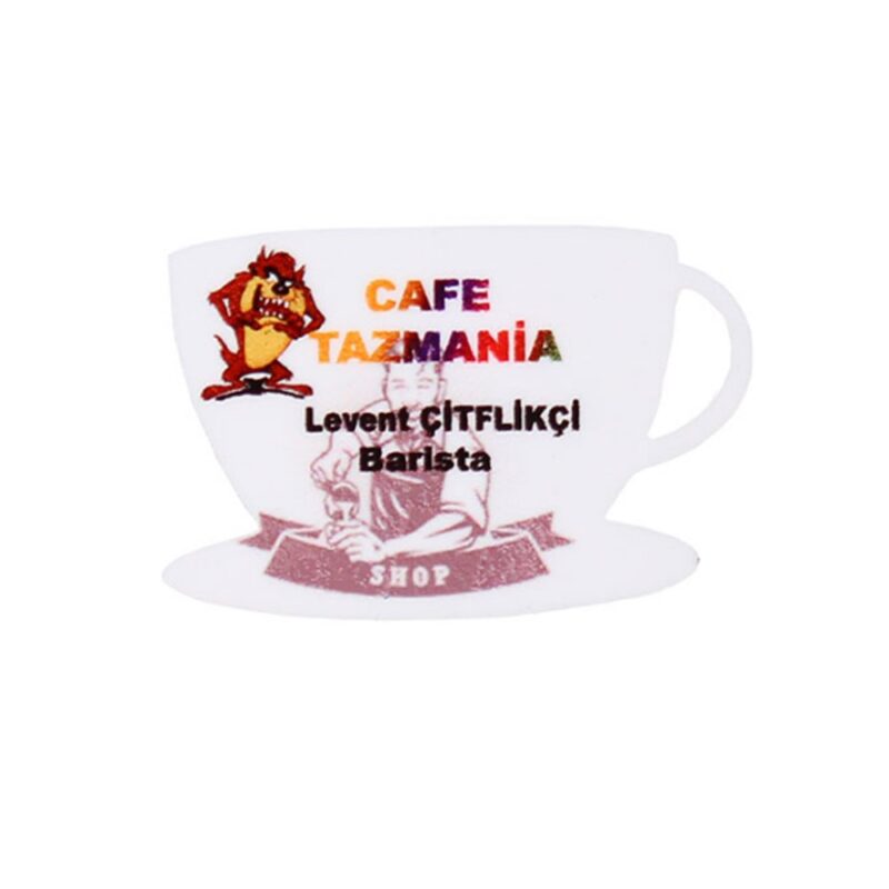 Cafe Restaurant Hdf Ahşap Fincan Yaka İsimliği