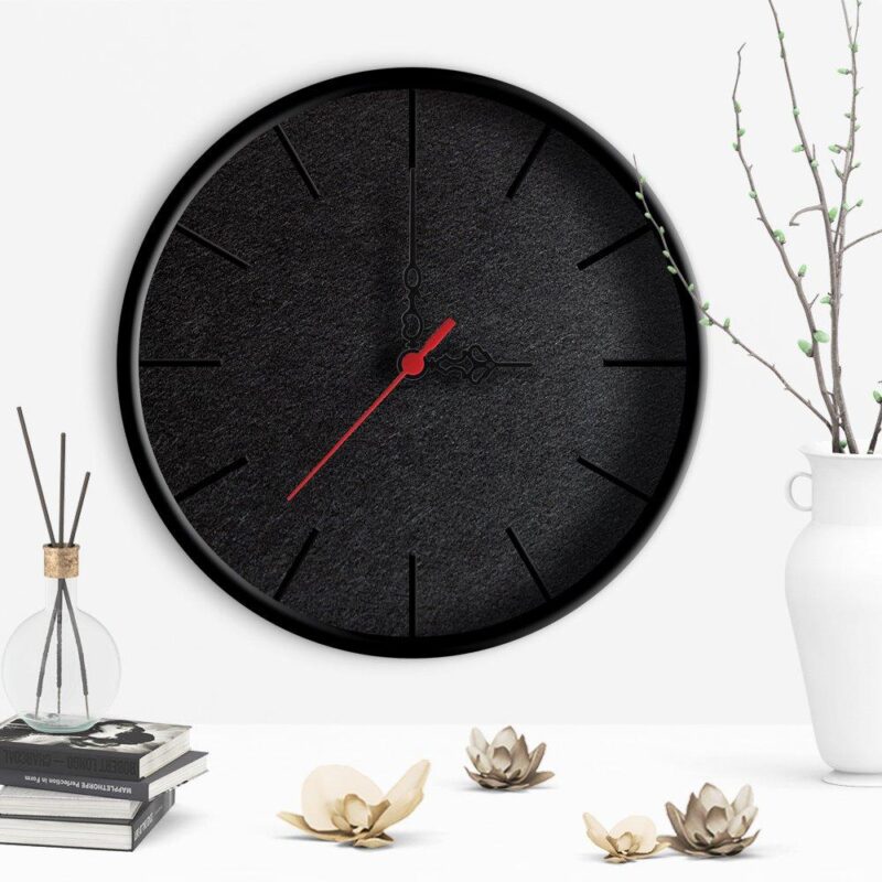 Dekoratif Farklı Tasarım Ahşap Duvar Saati 28Cm Kaliteli 5mm HDF Fotoblok Baskı - 11