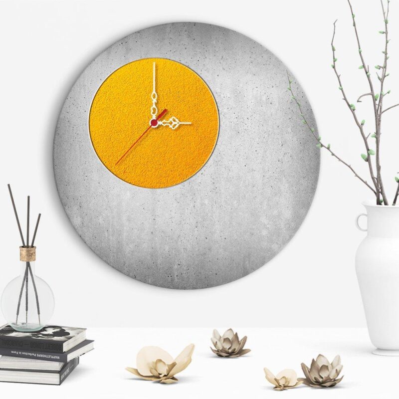 Dekoratif Farklı Tasarım Ahşap Duvar Saati 28 Cm Kaliteli 5mm HDF Fotoblok Baskı - 19