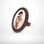 Kişiye Özel Fotoğraflı Antik Bakır Yaldız Yüzük (Model 4)