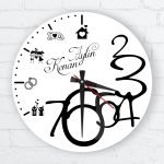 Kişiye Özel Cam Duvar Saati (27 cm.) - 026