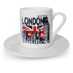Kişiye Özel London Tasarımlı Türk Kahvesi Fincanı - 3