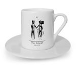 Kişiye Özel Tarot The Lovers (Aşıklar) Türk Kahvesi Fincanı