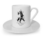 Kişiye Özel Tarot The Fool (Deli) Türk Kahvesi Fincanı