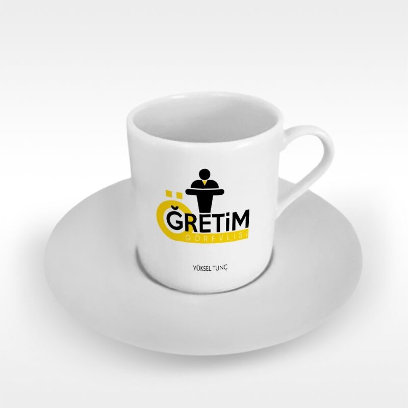 Kişiye Özel Mesleki Öğretim Görevlisi Türk Kahvesi Fincanı