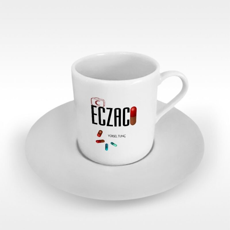 Kişiye Özel Mesleki Eczacı Türk Kahvesi Fincanı - 3