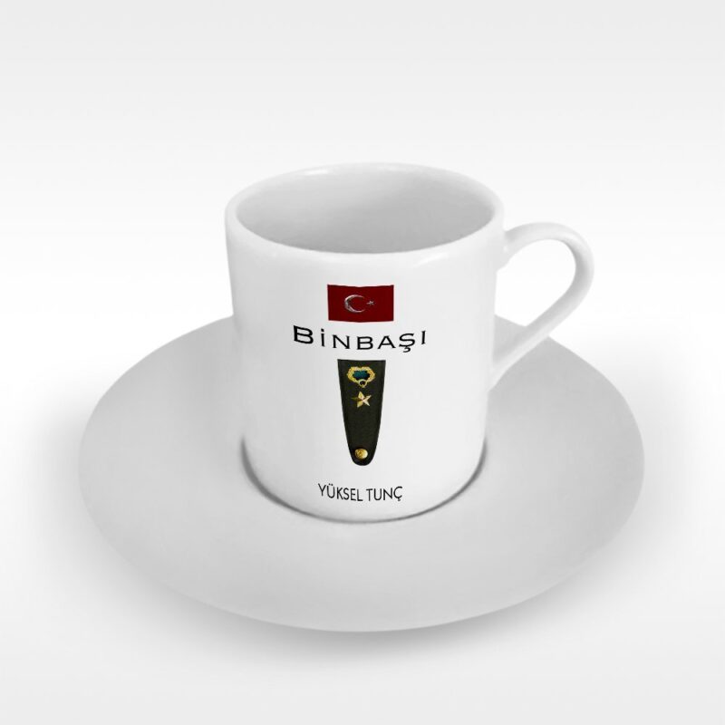 Kişiye Özel Mesleki Binbaşı Türk Kahvesi Fincanı