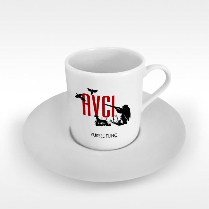 Kişiye Özel Mesleki Avcı Türk Kahvesi Fincanı