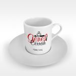 Kişiye Özel Mesleki Genel Cerrah Türk Kahvesi Fincanı - 1