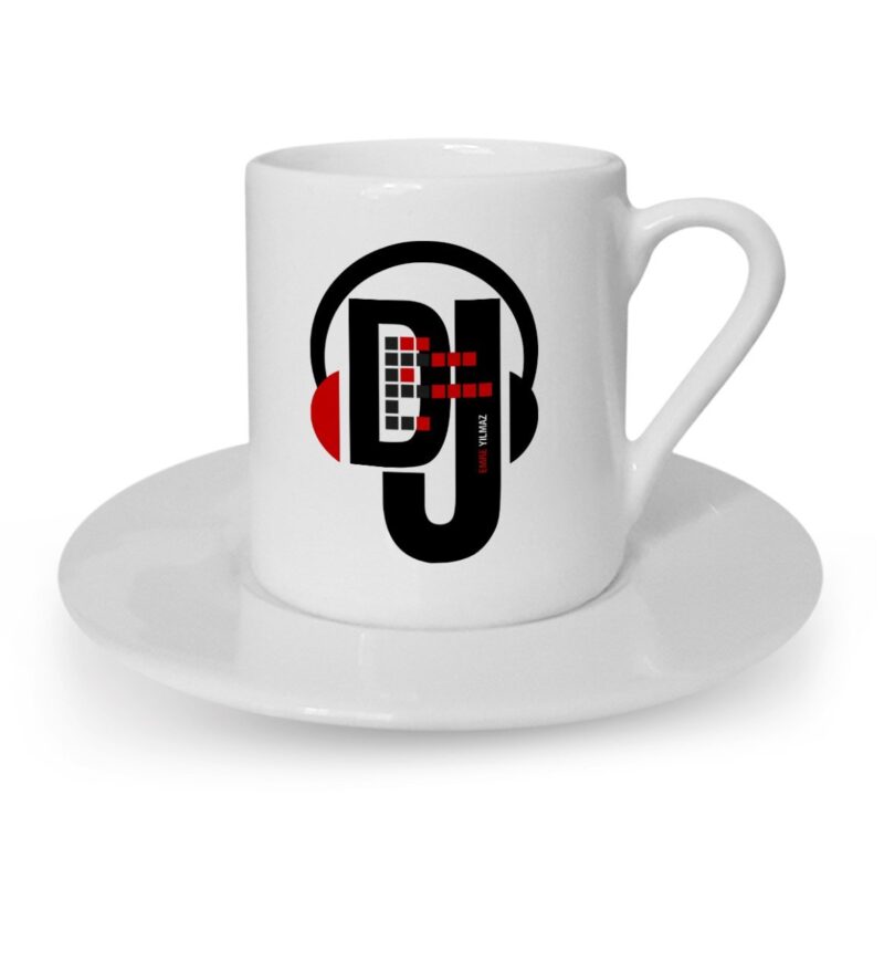 Kişiye Özel Mesleki DJ Türk Kahvesi Fincanı - 1