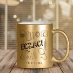 Kişiye Özel Mesleki Eczacı Altın Yaldızlı Kupa Bardak - 2