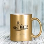 Kişiye Özel Mesleki Acil Tıp Teknisyeni Altın Yaldızlı Kupa Bardak - 1