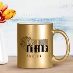 Kişiye Özel Mesleki Network Mühendisi Altın Yaldızlı Kupa Bardak