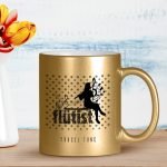 Kişiye Özel Mesleki Flütist Altın Yaldızlı Kupa Bardak - 2