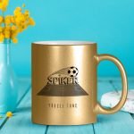 Kişiye Özel Mesleki Spiker Altın Yaldızlı Kupa Bardak
