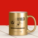 Kişiye Özel Mesleki Futbolcu Altın Yaldızlı Kupa Bardak - 2