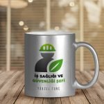 Kişiye Özel Mesleki İş Sağlığı ve Güvenliği Şefi Gümüş Yaldızlı Kupa Bardak - 2