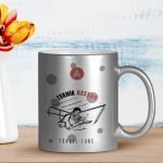 Kişiye Özel Mesleki Teknik Ressam Gümüş Yaldızlı Kupa Bardak - 2
