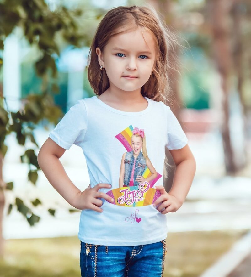 Kişiye Özel Jojo Siwa Tasarımlı Çocuk Tişört - 2