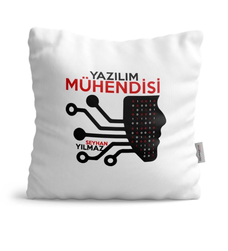 Kişiye Özel Mesleki Yazılım Mühendisi Dekoratif Yastık - 2