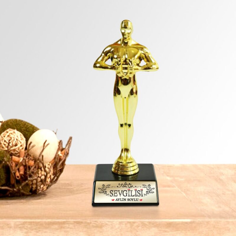 Kişiye Özel Yılın En İyi Sevgilisi Oscar Ödülü Büyük Boy