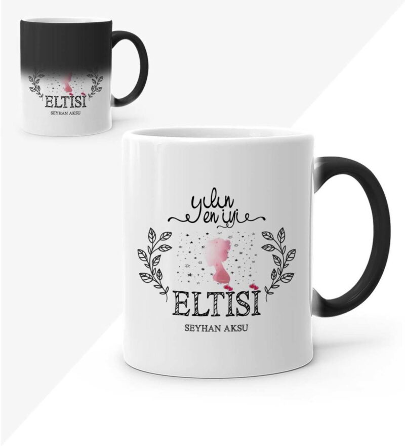 Kişiye Özel Yılın En İyi Eltisi Sihirli Kupa Bardak