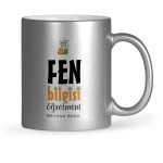 Kişiye Özel Fen Bilgisi Öğretmeni Gümüş Yaldızlı Kupa Bardak