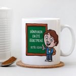 Kişiye Özel Beyaz Kupa Bardak (Öğretmenler Günü Temalı-1)