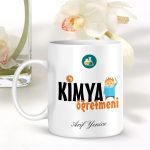 Kişiye Özel Mesleki Kimya Öğretmeni Beyaz Kupa Bardak - 001