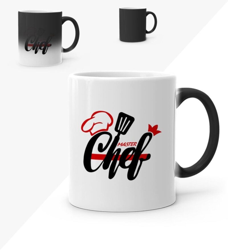 Kişiye Özel Master Chef Sihirli Kupa Bardak - 4
