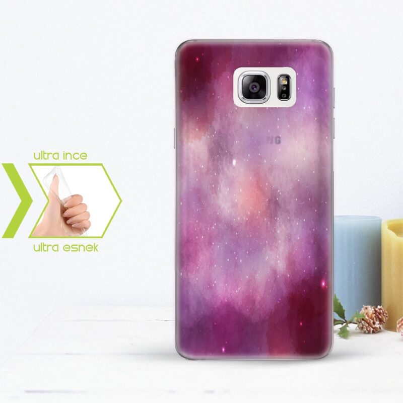 Kişiye Özel Samsung Galaxy Note 5 İnce Şeffaf Silikon Telefon Kapağı (Galaxy Temalı-6)