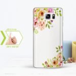 Kişiye Özel Samsung Galaxy Note 5 İnce Şeffaf Silikon Telefon Kapağı (Çiçek Temalı-2)