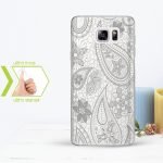 Kişiye Özel Samsung Galaxy Note 5 İnce Şeffaf Silikon Telefon Kapağı (Dantel Temalı-9)