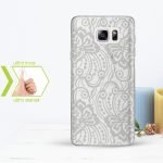 Kişiye Özel Samsung Galaxy Note 5 İnce Şeffaf Silikon Telefon Kapağı (Dantel Temalı-3)