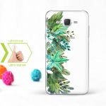 Kişiye Özel Samsung Galaxy J7 İnce Şeffaf Silikon Telefon Kapağı (Yaprak Temalı-10)