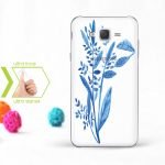 Kişiye Özel Samsung Galaxy J7 İnce Şeffaf Silikon Telefon Kapağı (Yaprak Temalı-2)