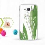 Kişiye Özel Samsung Galaxy J7 İnce Şeffaf Silikon Telefon Kapağı (Yaprak Temalı-1)