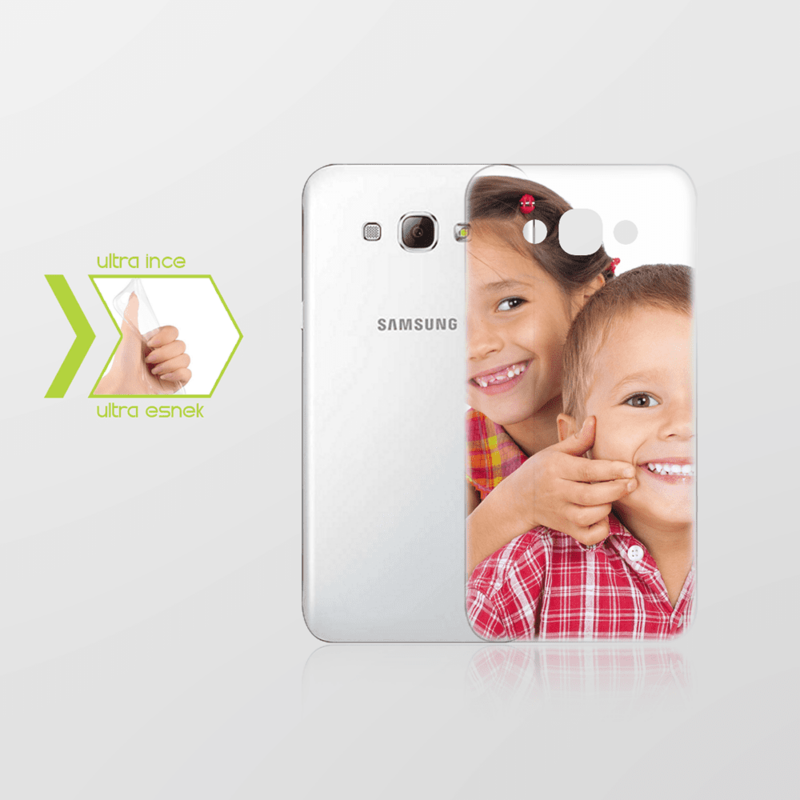 Kişiye Özel Samsung Galaxy A8 İnce Şeffaf Silikon Telefon Kapağı