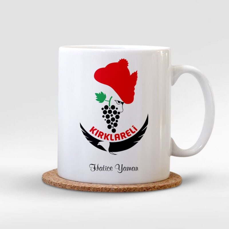 Kişiye Özel Kastamonu Beyaz Kupa Bardak - 001
