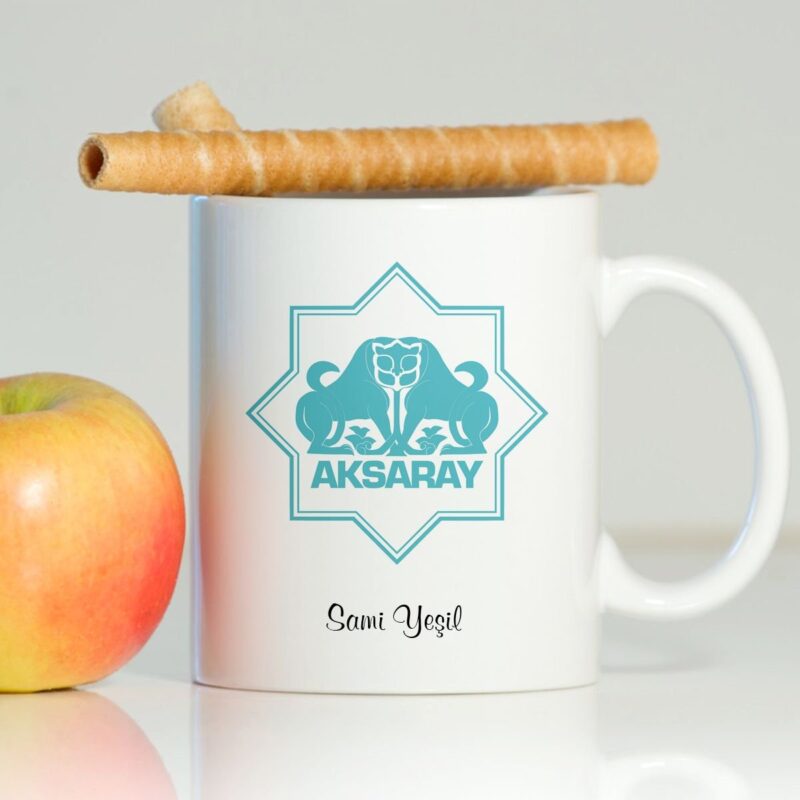 Kişiye Özel Aksaray Beyaz Kupa Bardak - 001