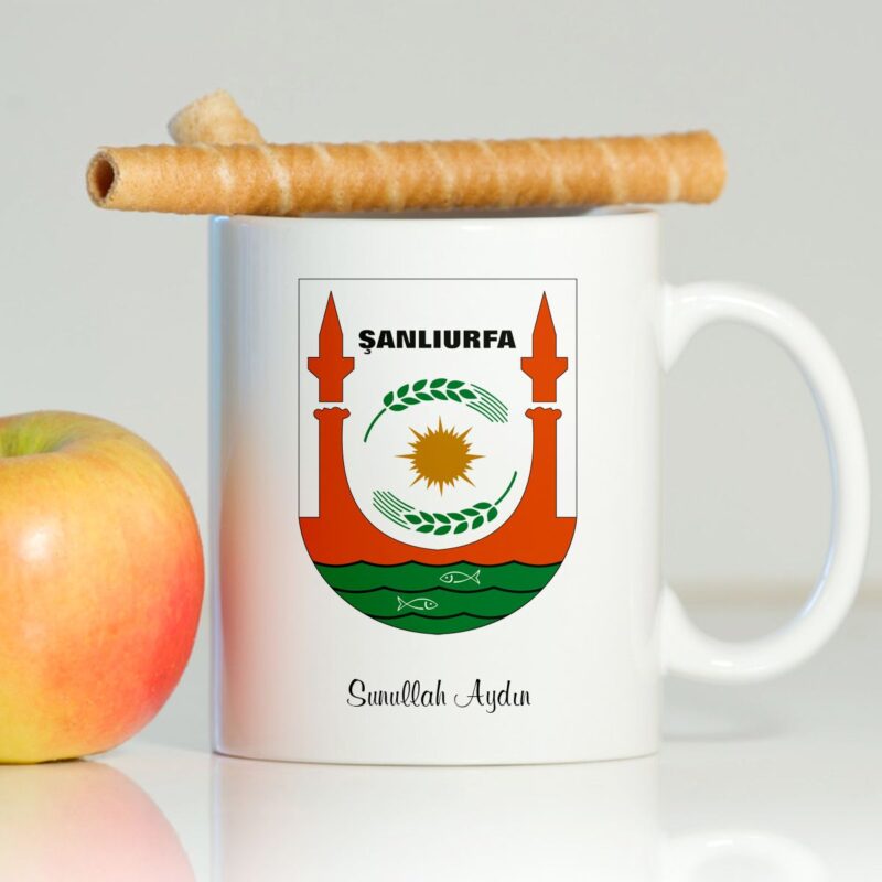 Kişiye Özel Şanlıurfa Beyaz Kupa Bardak - 001