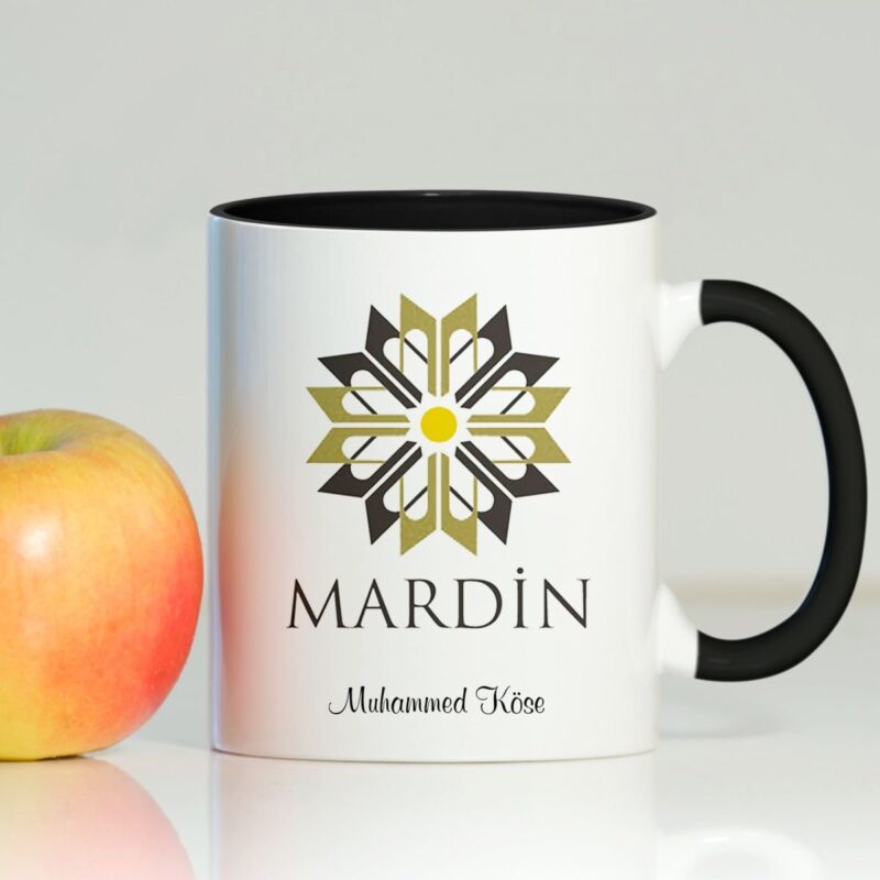 Kişiye Özel Mardin Beyaz Kupa Bardak - 001