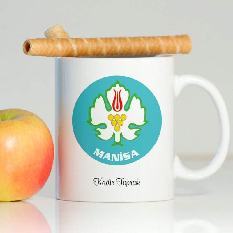 Kişiye Özel Manisa Beyaz Kupa Bardak - 001