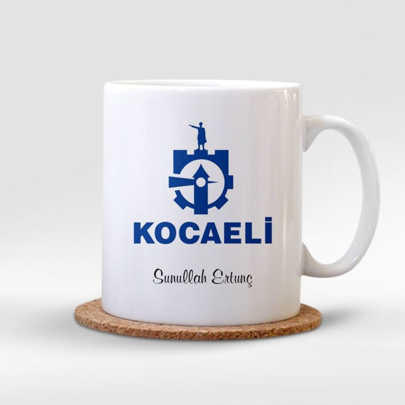 Kişiye Özel Kocaeli Beyaz Kupa Bardak - 001