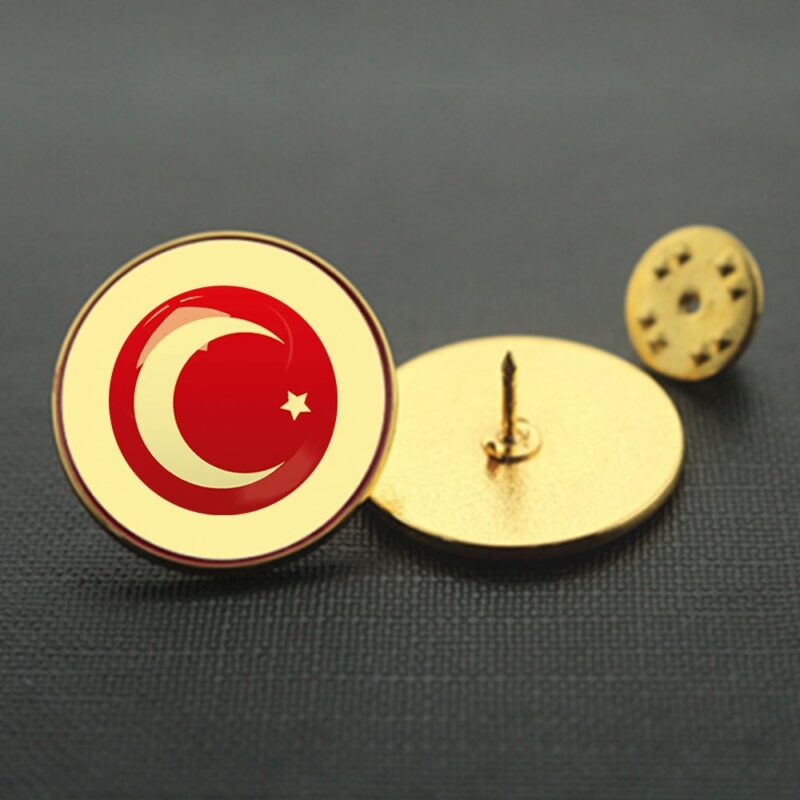 Kişiye Özel Altın Renk Metal Yaka Rozeti
