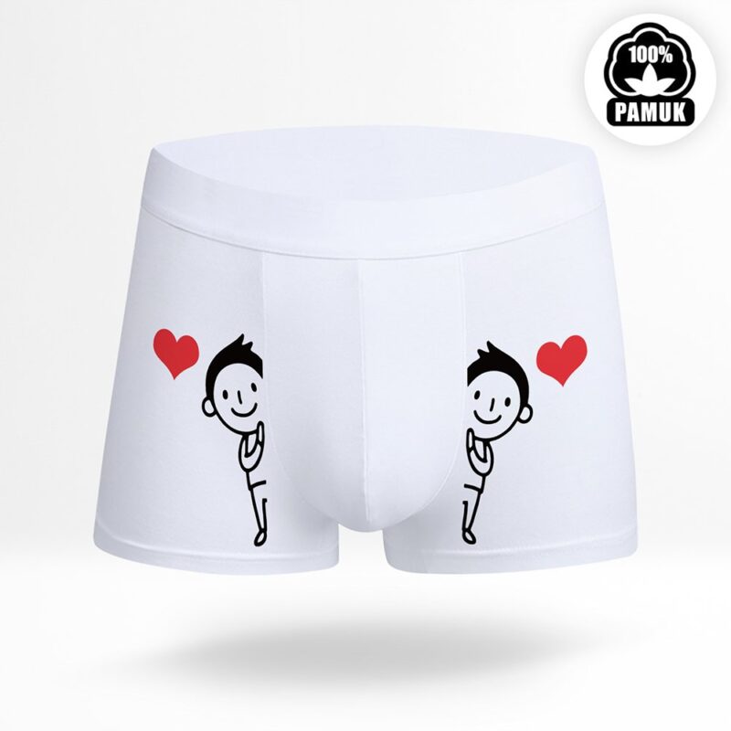 Kişiye Özel Beyaz Boxer - 8