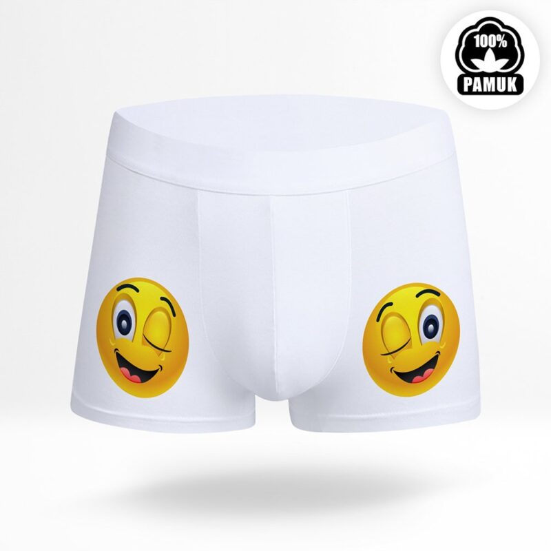 Kişiye Özel Beyaz Boxer - 1