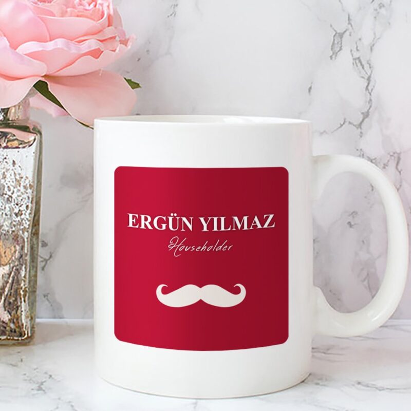 Kişiye Özel Beyaz Kupa Bardak (Babalar Günü Temalı) 2-E