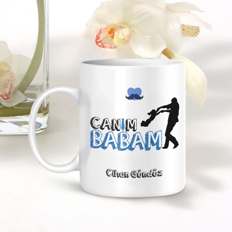 Kişiye Özel Canım Babam Beyaz Kupa Bardak - 001